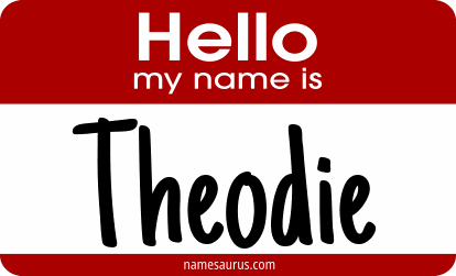 Hello my name is Theodie png download