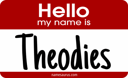 Hello my name is Theodies png download