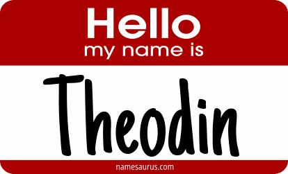 Hello my name is Theodin png download
