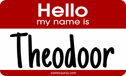 Hello my name is Theodoor png download