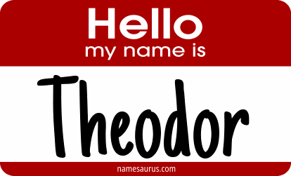 Hello my name is Theodor png download