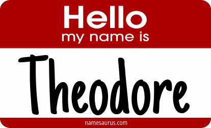 Hello my name is Theodore png download