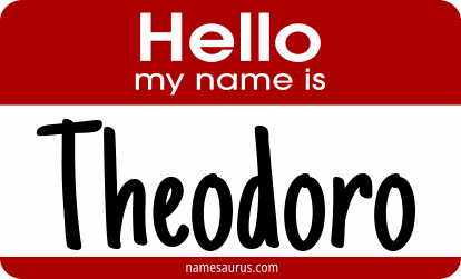 Hello my name is Theodoro png download