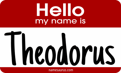 Hello my name is Theodorus png download