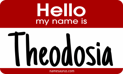 Hello my name is Theodosia png download