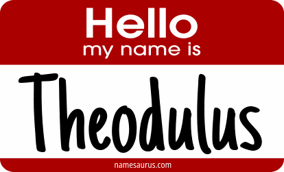 Hello my name is Theodulus png download
