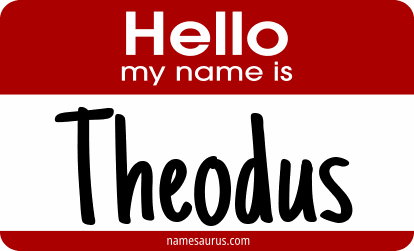 Hello my name is Theodus png download