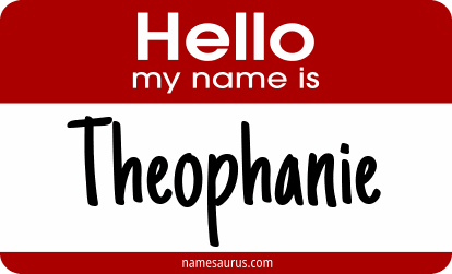 Hello my name is Theophanie png download