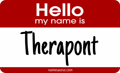 Hello my name is Therapont png download