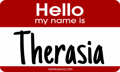 Hello my name is Therasia png download