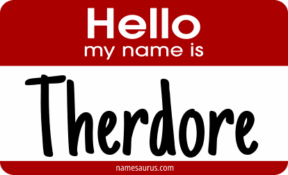 Hello my name is Therdore png download