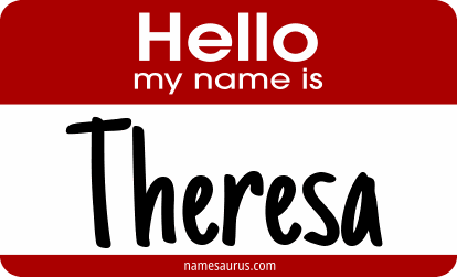 Hello my name is Theresa png download