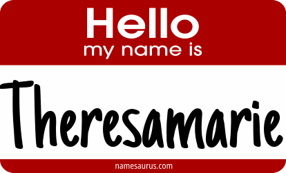 Hello my name is Theresamarie png download