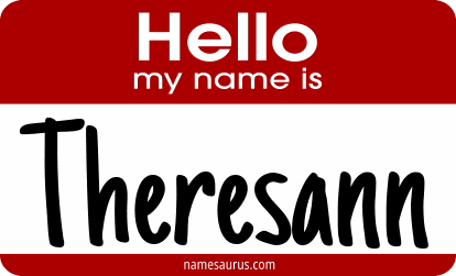 Hello my name is Theresann png download