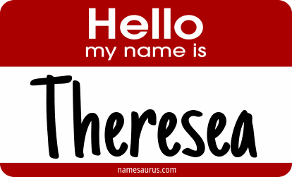 Hello my name is Theresea png download