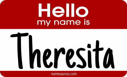 Hello my name is Theresita png download