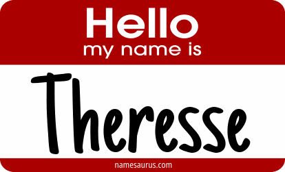 Hello my name is Theresse png download