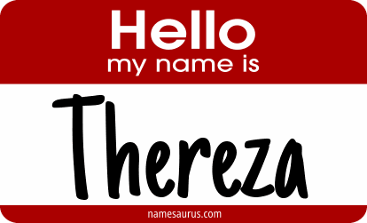 Hello my name is Thereza png download