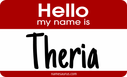 Hello my name is Theria png download