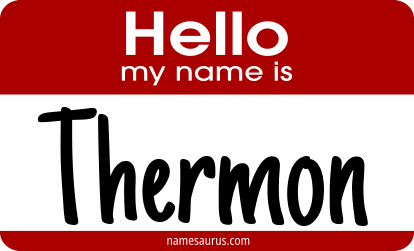 Hello my name is Thermon png download