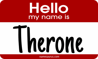 Hello my name is Therone png download