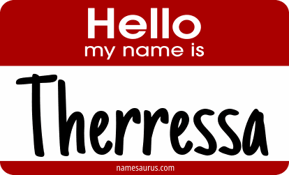 Hello my name is Therressa png download