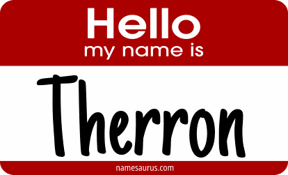 Hello my name is Therron png download