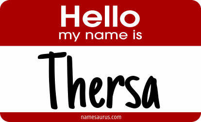 Hello my name is Thersa png download