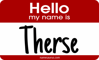 Hello my name is Therse png download