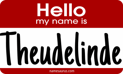 Hello my name is Theudelinde png download