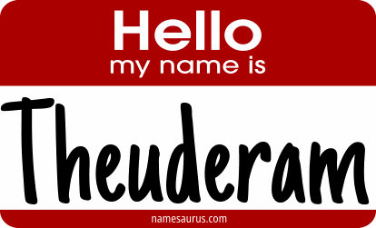 Hello my name is Theuderam png download