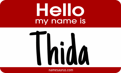 Hello my name is Thida png download