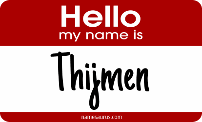 Hello my name is Thijmen png download