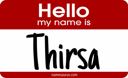 Hello my name is Thirsa png download