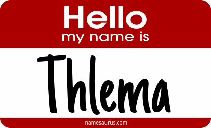 Hello my name is Thlema png download