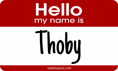 Hello my name is Thoby png download