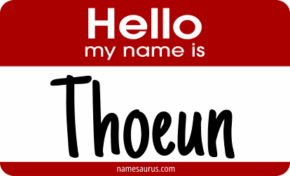 Hello my name is Thoeun png download