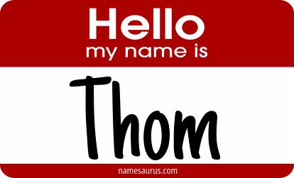 Hello my name is Thom png download