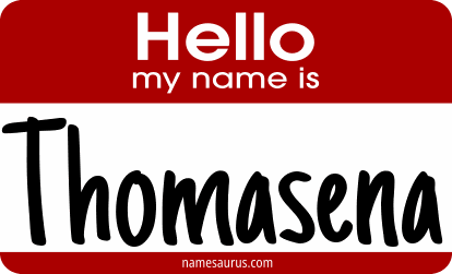 Hello my name is Thomasena png download