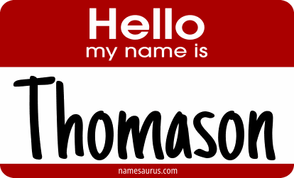 Hello my name is Thomason png download