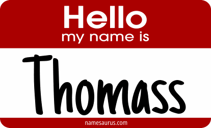 Hello my name is Thomass png download