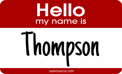 Hello my name is Thompson png download