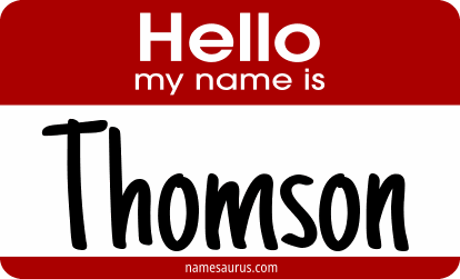 Hello my name is Thomson png download