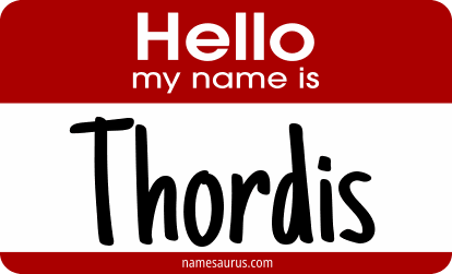 Hello my name is Thordis png download