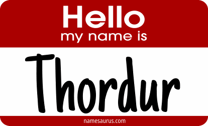 Hello my name is Thordur png download