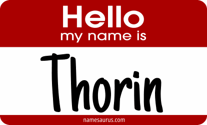 Hello my name is Thorin png download