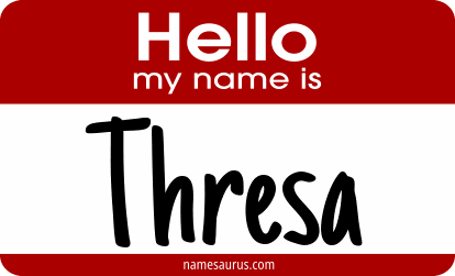 Hello my name is Thresa png download