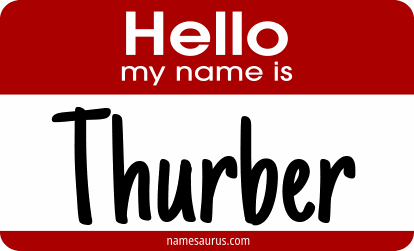 Hello my name is Thurber png download
