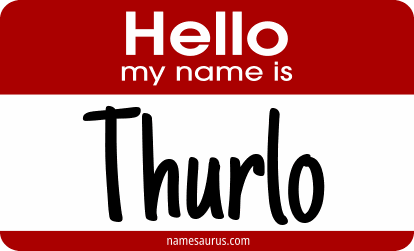 Hello my name is Thurlo png download