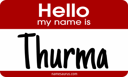 Hello my name is Thurma png download